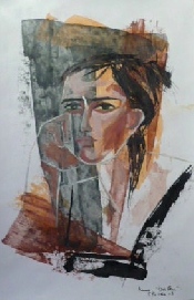 Série Les Gens (1) - gouache sur papier - 40 x 32,5 cm - 2009-2010